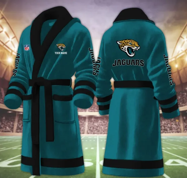 Jacksonville Jaguars Luxurious Comfort Meets Sporty Style Bathrobe