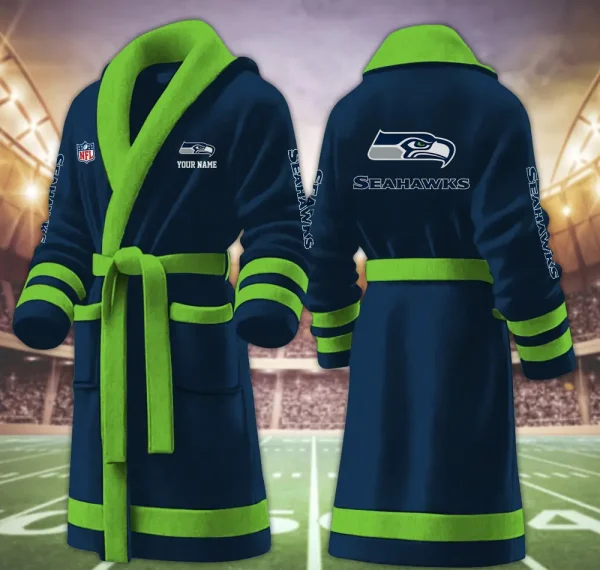 Seattle Seahawks Luxurious Comfort Meets Sporty Style Bathrobe