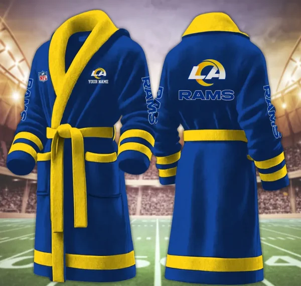 Los Angeles Rams Luxurious Comfort Meets Sporty Style Bathrobe