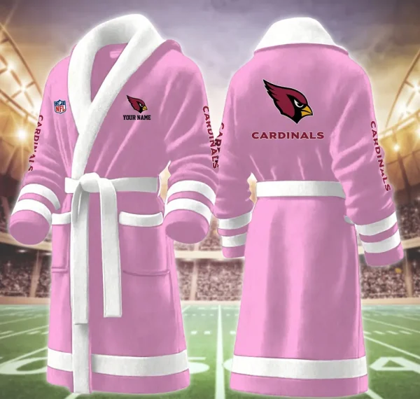 Arizona Cardinals Luxurious Comfort Meets Sporty Style Bathrobe - Image 7