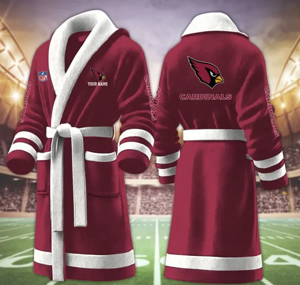 Arizona Cardinals Luxurious Comfort Meets Sporty Style Bathrobe