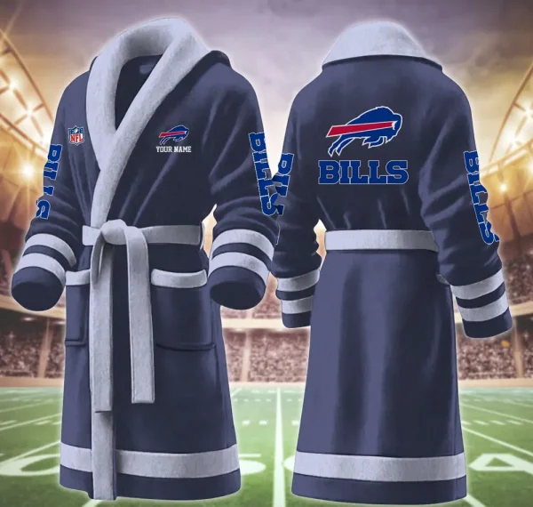 Buffalo Bills Luxurious Comfort Meets Sporty Style Bathrobe - Image 2