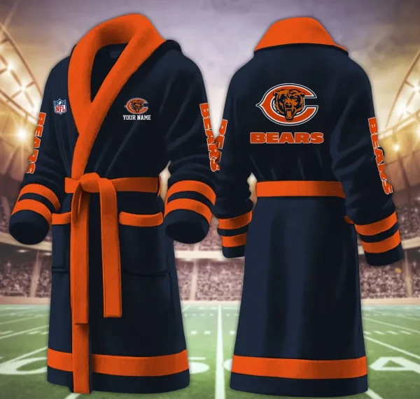 Chicago Bears Luxurious Comfort Meets Sporty Style Bathrobe