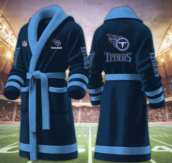 Tennessee Titans Luxurious Comfort Meets Sporty Style Bathrobe