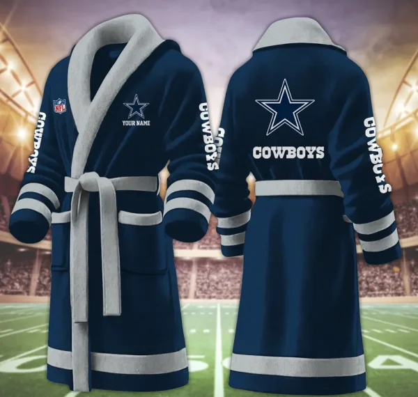 Dallas Cowboys Luxurious Comfort Meets Sporty Style Bathrobe