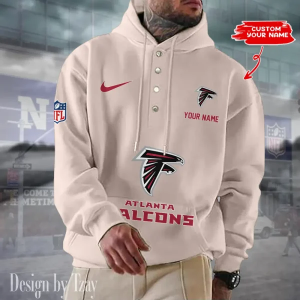 Atlanta Falcons Casual Button Hoodie SPTCBH034 - Image 7