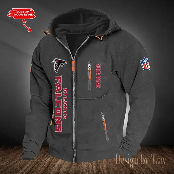 Atlanta Falcons Hooded Cardigan Zip Hoodie ANZ2DZH190