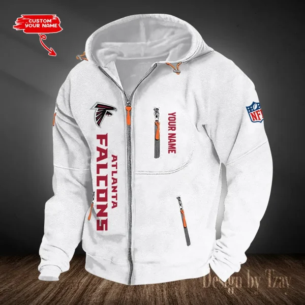 Atlanta Falcons Hooded Cardigan Zip Hoodie ANZ2DZH190 - Image 6