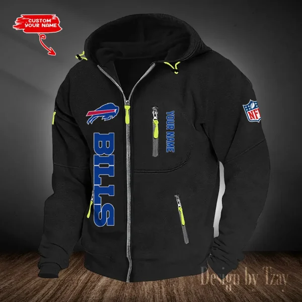 Buffalo Bills Hooded Cardigan Zip Hoodie ANZ2DZH192 - Image 5