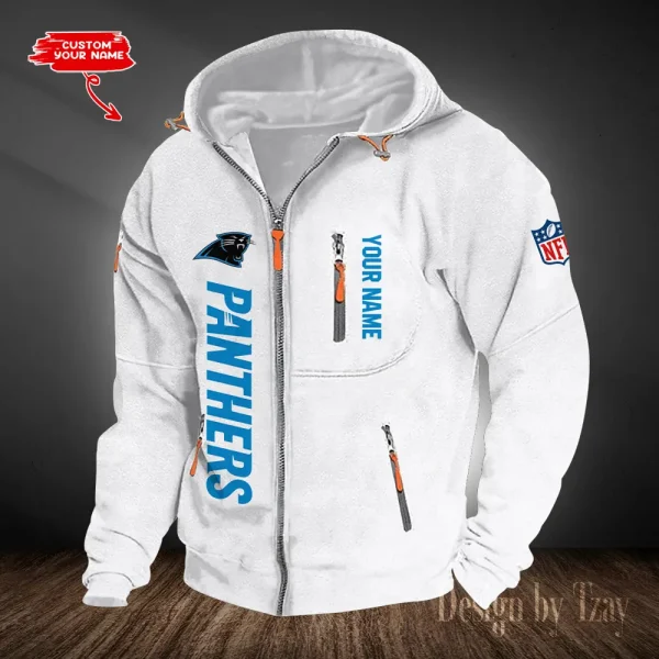 Carolina Panthers Hooded Cardigan Zip Hoodie ANZ2DZH193 - Image 6