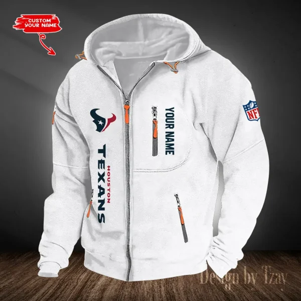 Houston Texans Hooded Cardigan Zip Hoodie ANZ2DZH201