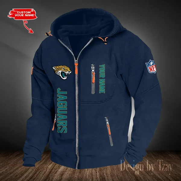 Jacksonville Jaguars Hooded Cardigan Zip Hoodie ANZ2DZH203