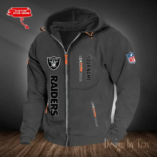 Las Vegas Raiders Hooded Cardigan Zip Hoodie ANZ2DZH205