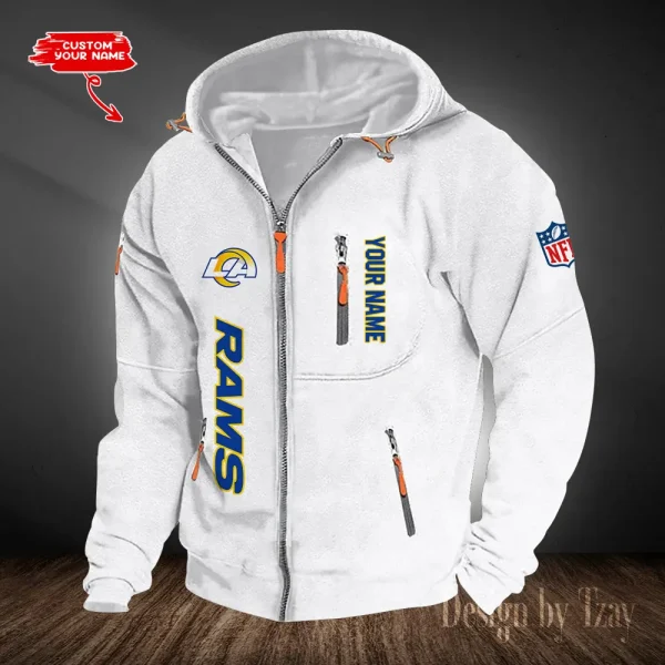 Los Angeles Rams Hooded Cardigan Zip Hoodie ANZ2DZH207