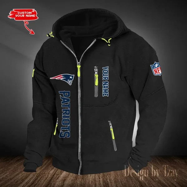 New England Patriots Hooded Cardigan Zip Hoodie ANZ2DZH210