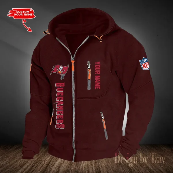 Tampa Bay Buccaneers Hooded Cardigan Zip Hoodie ANZ2DZH218