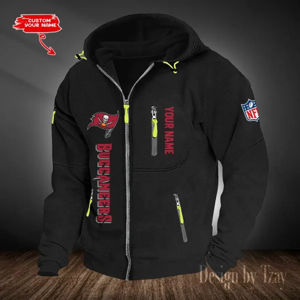 Tampa Bay Buccaneers Hooded Cardigan Zip Hoodie ANZ2DZH218 - Image 5