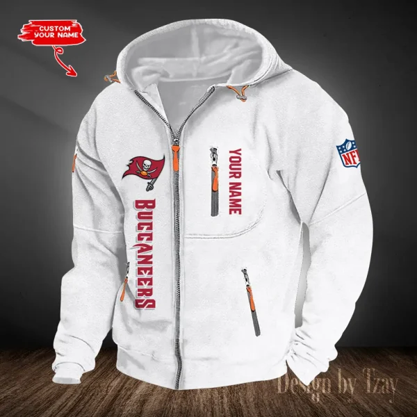 Tampa Bay Buccaneers Hooded Cardigan Zip Hoodie ANZ2DZH218 - Image 6