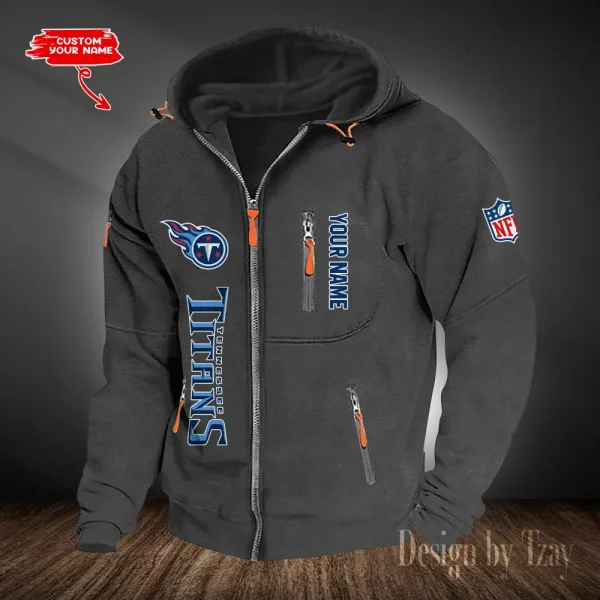 Tennessee Titans Hooded Cardigan Zip Hoodie ANZ2DZH219 - Image 6