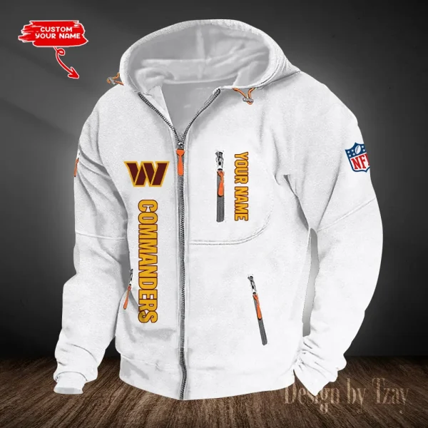 Washington Commanders Hooded Cardigan Zip Hoodie ANZ2DZH220 - Image 6