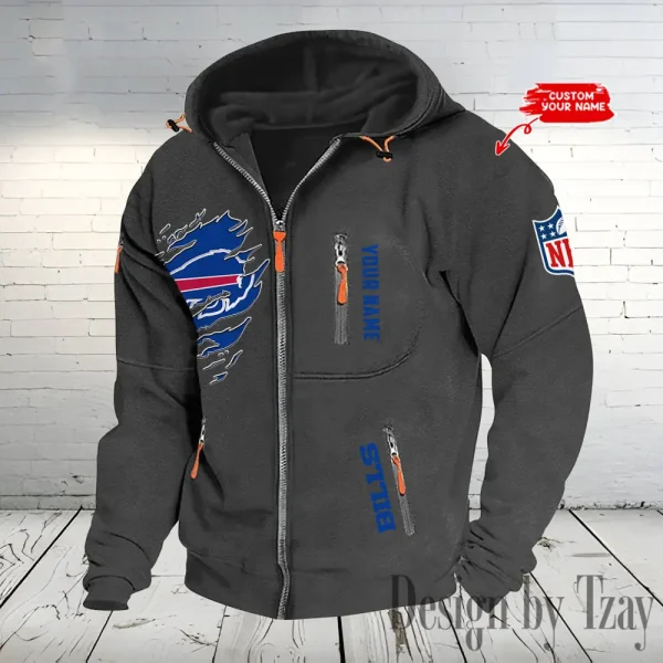 Buffalo Bills Hooded Cardigan Zip Hoodie ANZ2DZH224