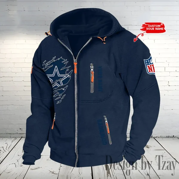 Dallas Cowboys Hooded Cardigan Zip Hoodie ANZ2DZH229