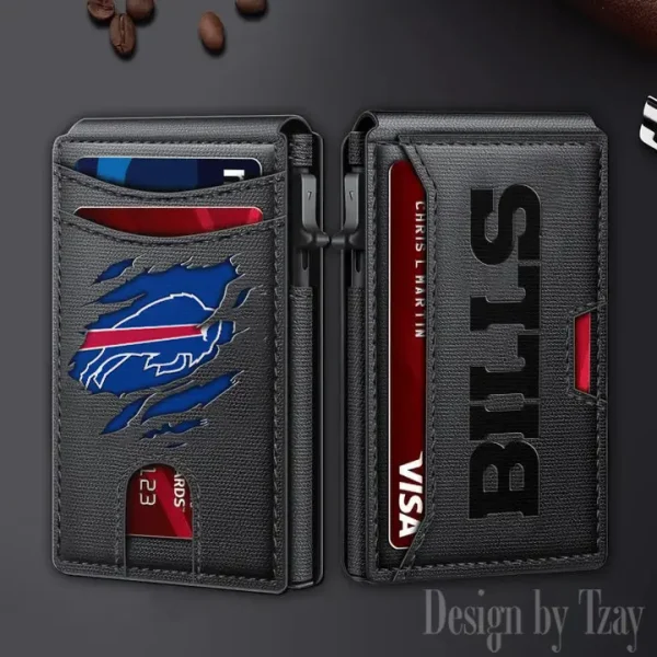 Buffalo Bills Slim Minimalist Pocket Wallet SPTSWC053