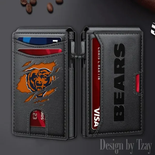 Chicago Bears Slim Minimalist Pocket Wallet SPTSWC055