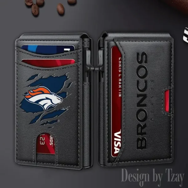 Denver Broncos Slim Minimalist Pocket Wallet SPTSWC059