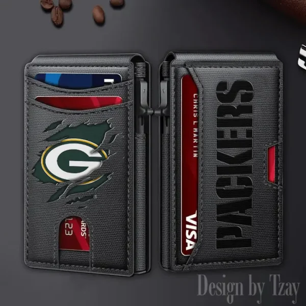 Green Bay Packers Slim Minimalist Pocket Wallet SPTSWC061