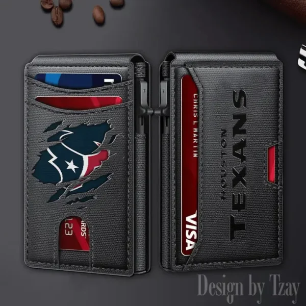 Houston Texans Slim Minimalist Pocket Wallet SPTSWC062