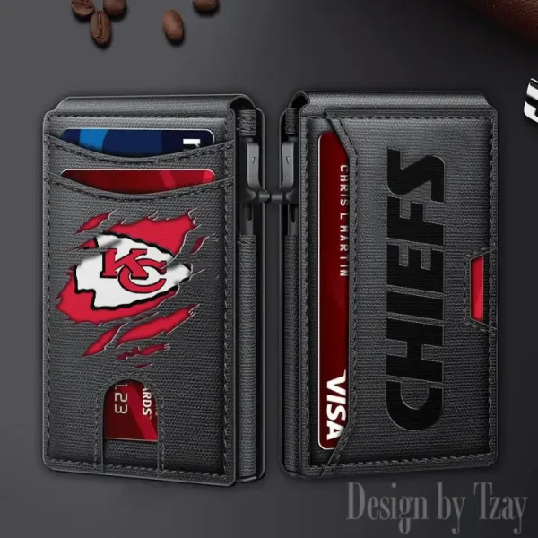 Kansas City Chiefs Slim Minimalist Pocket Wallet SPTSWC065