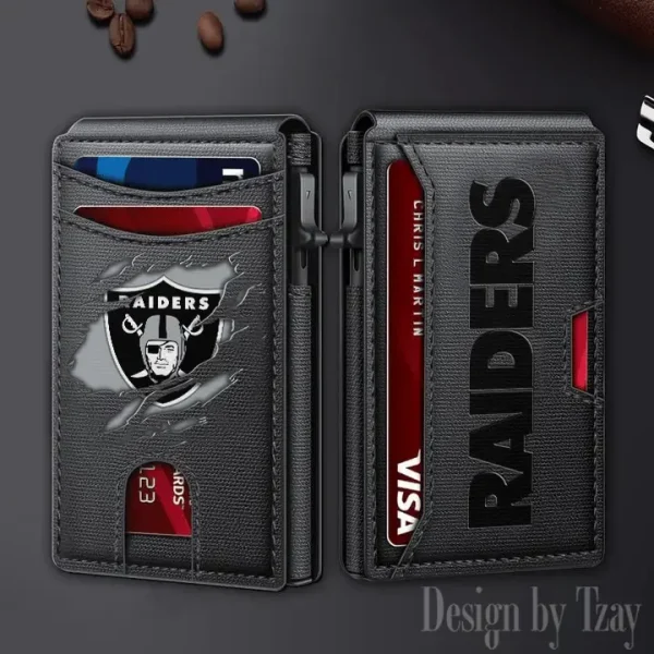 Las Vegas Raiders Slim Minimalist Pocket Wallet SPTSWC066