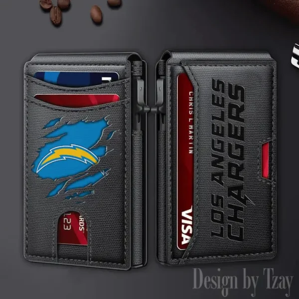 Los Angeles Chargers Slim Minimalist Pocket Wallet SPTSWC067