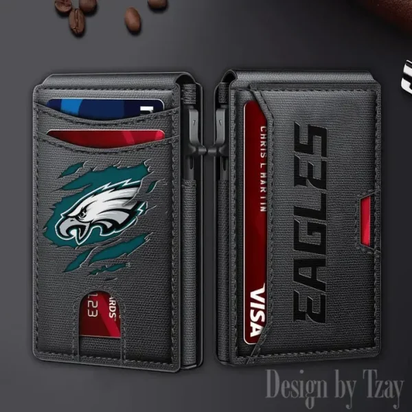 Philadelphia Eagles Slim Minimalist Pocket Wallet SPTSWC075