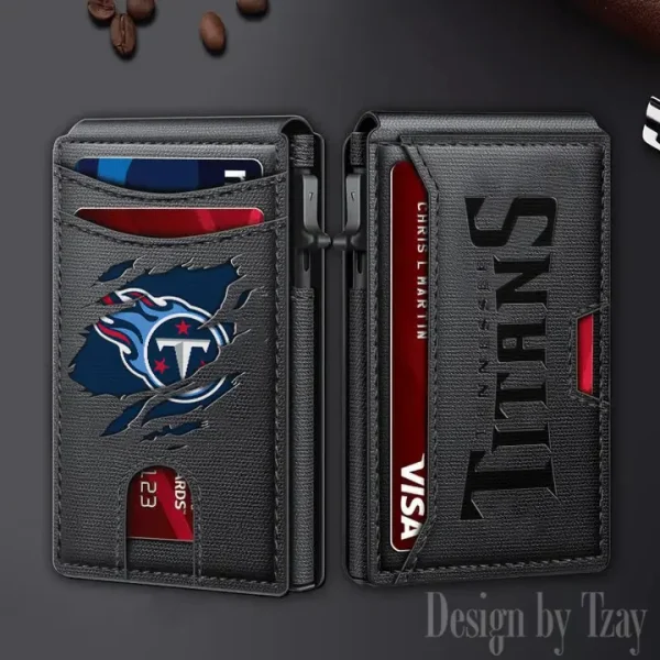 Tennessee Titans Slim Minimalist Pocket Wallet SPTSWC080