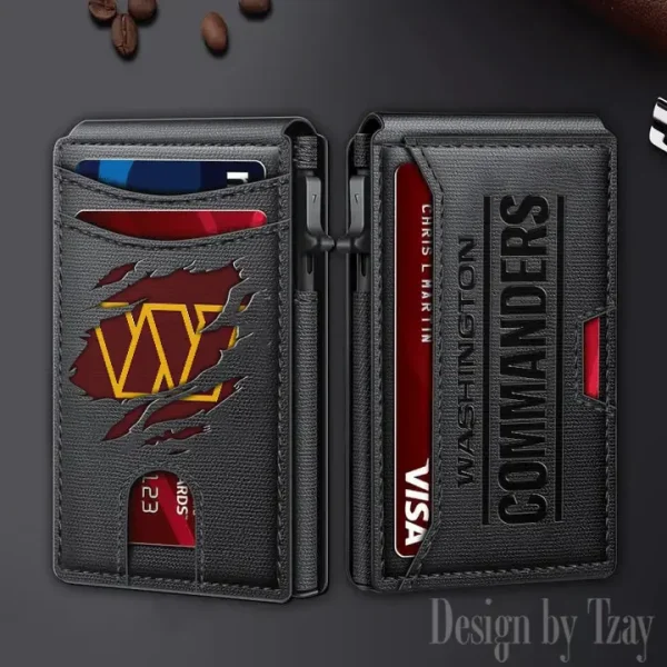 Washington Commanders Slim Minimalist Pocket Wallet SPTSWC081