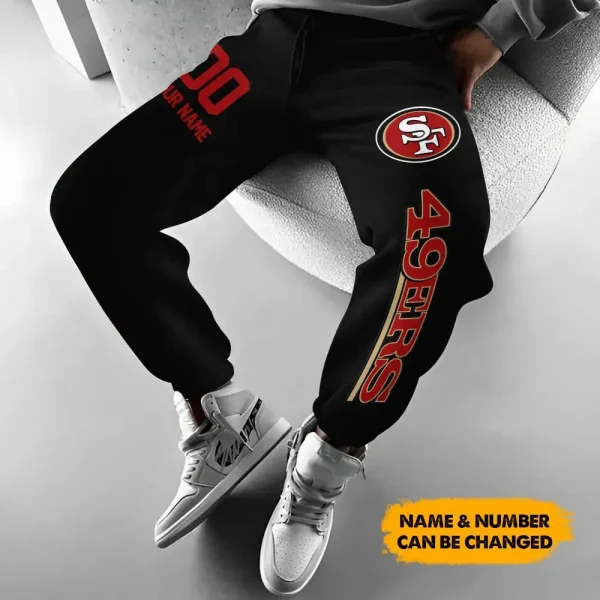 San Francisco 49ers Pocket Long Pant Custom Name Joggers BGJGPSP179