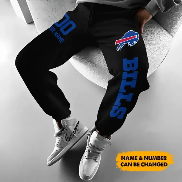 Buffalo Bills Pocket Long Pant Custom Name Joggers BGJGPSP182