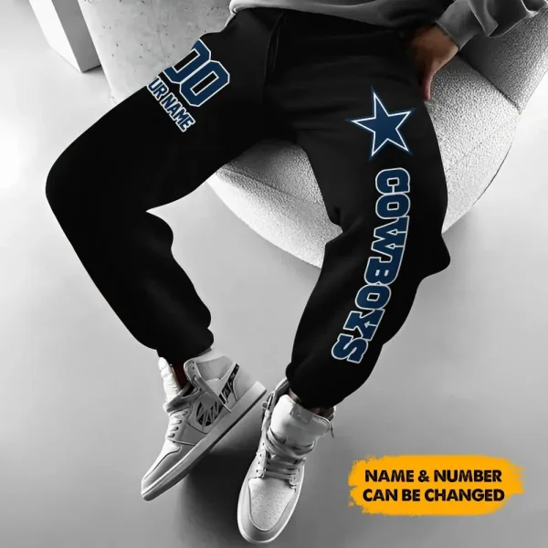 Dallas Cowboys Pocket Long Pant Custom Name Joggers BGJGPSP183