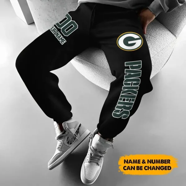 Green Bay Packers Pocket Long Pant Custom Name Joggers BGJGPSP184