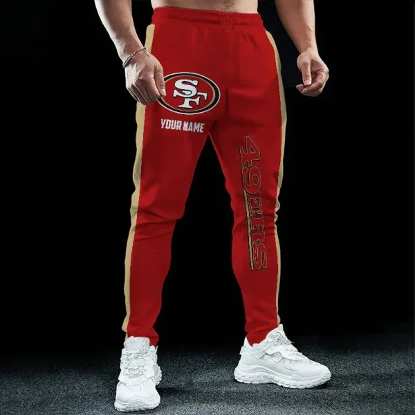 San Francisco 49ers Pocket Long Pant Custom Name Joggers BGJGPSP204