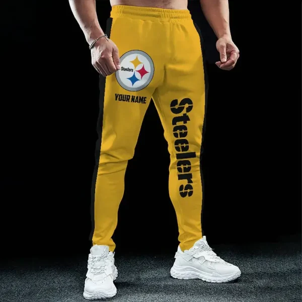 Pittsburgh Steelers Pocket Long Pant Custom Name Joggers BGJGPSP206