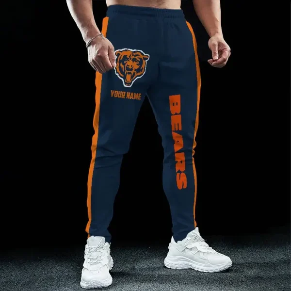 Chicago Bears Pocket Long Pant Custom Name Joggers BGJGPSP210