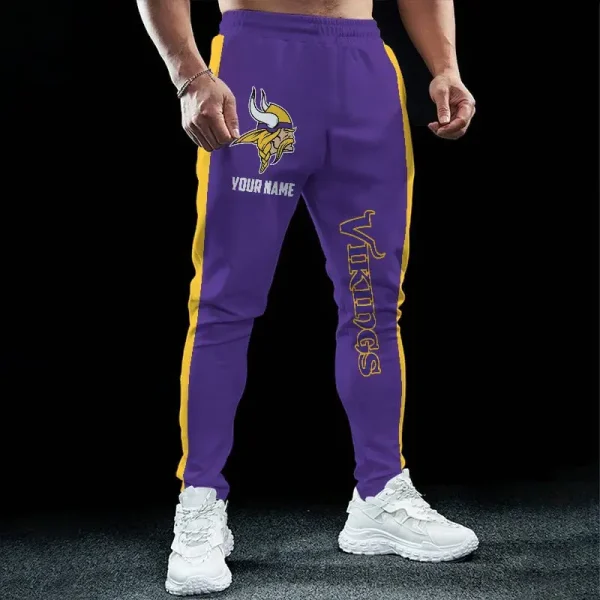 Minnesota Vikings Pocket Long Pant Custom Name Joggers BGJGPSP215