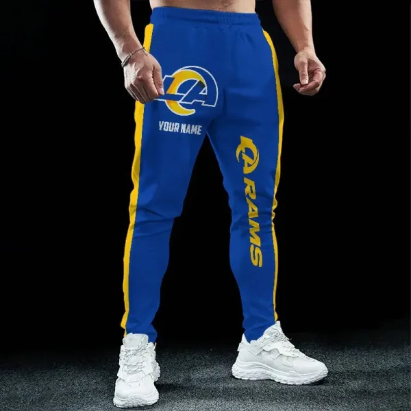 Los Angeles Rams Pocket Long Pant Custom Name Joggers BGJGPSP218