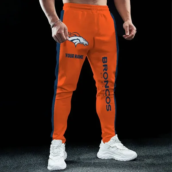 Denver Broncos Pocket Long Pant Custom Name Joggers BGJGPSP220