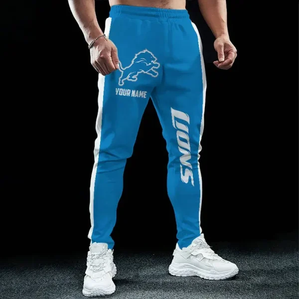 Detroit Lions Pocket Long Pant Custom Name Joggers BGJGPSP221