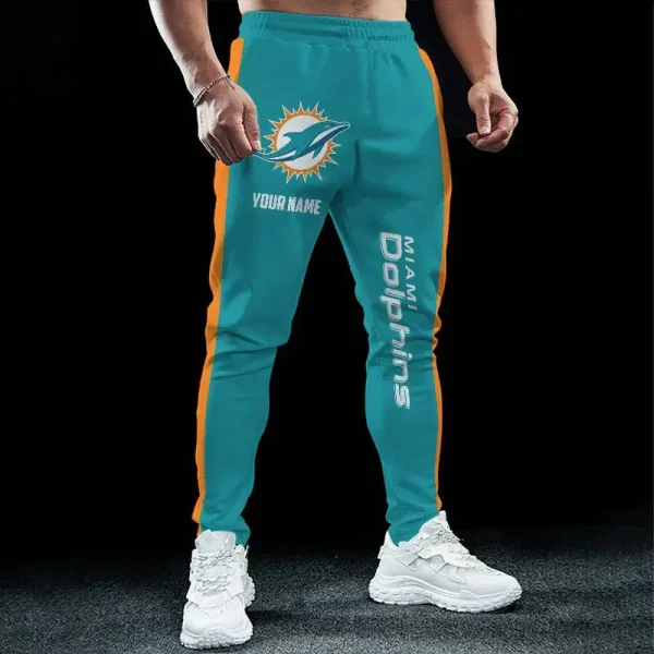 Miami Dolphins Pocket Long Pant Custom Name Joggers BGJGPSP223