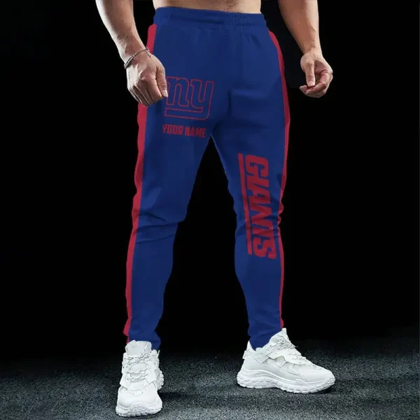 New York Giants Pocket Long Pant Custom Name Joggers BGJGPSP224